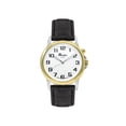 thumbnail image 2 of Bandini Womens Glow Watch - Alligator Pattern Leather Band - 28mm Analog Women's Easy to Read Watch with Light, Light Up Watches, Quartz, Black Dial, Big Numbers, Glow in Dark Hands - Two-Tone / Black, 2 of 6