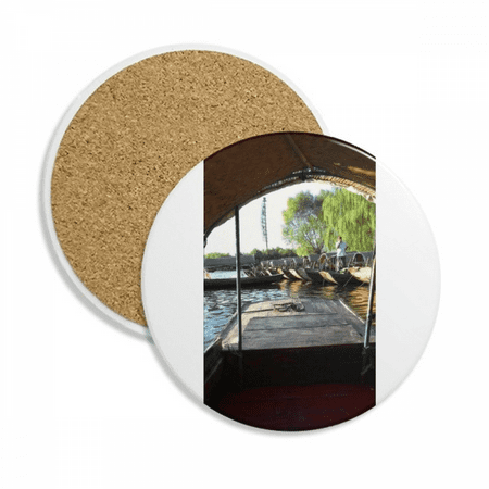 

Scene Of Outside Art Deco Fashion Coaster Cup Mug Tabletop Protection Absorbent Stone
