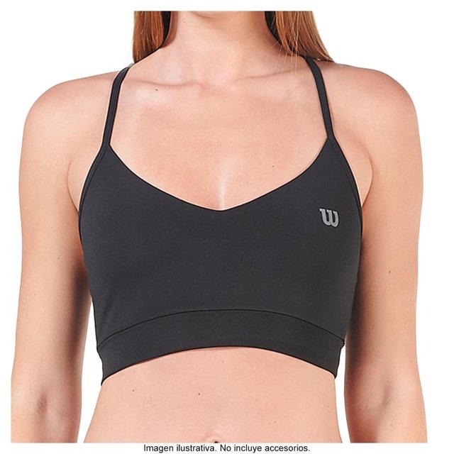 Top Wilson Talla G con Tiras Delgadas Negro