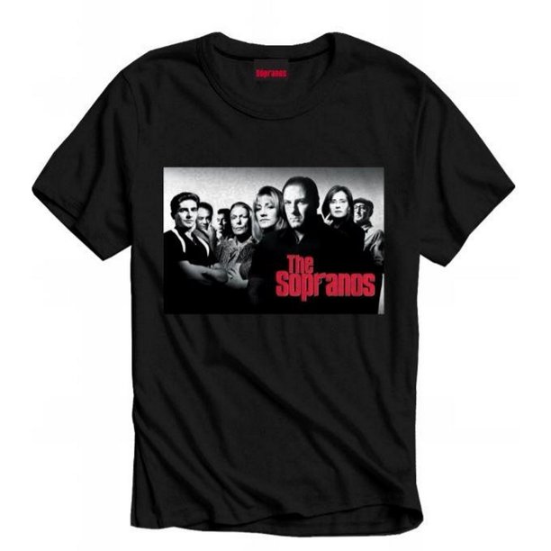 The Sopranos - Camiseta Foto de Grupo para Adultos Unisex (Negro)