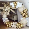 thumbnail image 4 of 185 arcos de globos beige, guirnalda de globos de cumpleaños de arena y blanco para decoraciones de cumpleaños, bodas, duchas, decoraciones de fiestas bohemias, 4 of 5