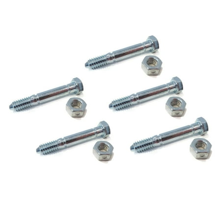 

The ROP Shop | (Pack of 5) Shear Pin Bolt & Nut for Ariens Sno-Thro ST11528 DLE 924127 924337
