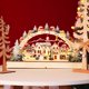 thumbnail image 5 of Pueblo navideño de madera, casa navideña LED navideña LED Escena del bosque navideño Casa navideña Durabilidad probada en el tiempo, 5 of 9