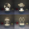 thumbnail image 4 of Lámpara de mesa acrílica creativa con luz nocturna 3D, regalo de Navidad, accesorio decorativo versátil, tamaño compacto, 4 of 4