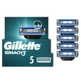 thumbnail image 1 of Gillette Mach3 Razor Blade Refills Razor Cartridges, Razor Refills for Men With Lubrication Strip, 3-Blade Razor Blades for Close Shave 5ct, 1 of 9