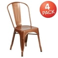 thumbnail image 3 of Flash Furniture Copper Metal Indoor-Outdoor Stackable Chair,PK4 4-ET-3534-POC-GG, 3 of 9
