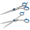 thumbnail image 6 of M Buder Stainless Steel Hair Cutting Scissors For Men And Women, Professional Home Barber Shop Hairdressing Shears, 6.69 inches / 17 cm Portable Straight Styling Tool, 6 of 10