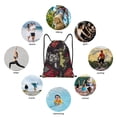 thumbnail image 6 of Gaeub Vintage Gaming Drawstring Backpack Bag Sport Gym Sackpack Heavy Duty String Backpack for Men Women-Small, 6 of 6