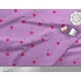thumbnail image 3 of Soimoi Polyester Crepe Fabric Dot,Heart & Bird Clip Art Decor Fabric Printed Yard 52 Inch Wide, 3 of 3