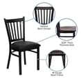 thumbnail image 3 of Bowery Hill Restaurant Dining Chair in Black and Walnut, 3 of 9