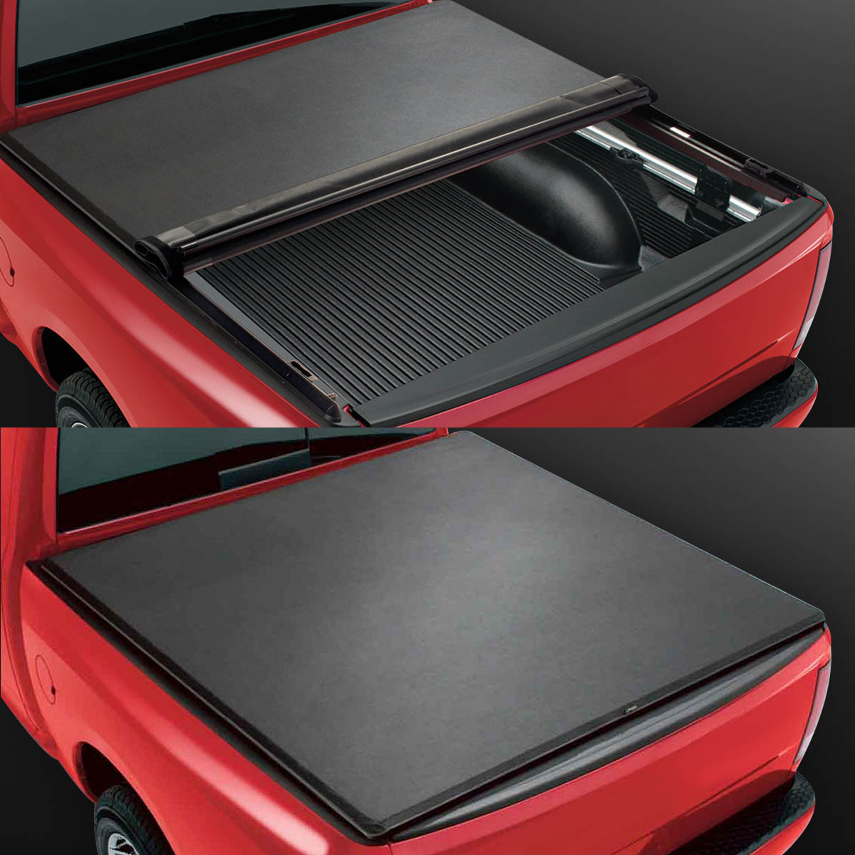 DNA Motoring For 94-02 Dodge RAM Truck 6.5FT Fleetside Bed Soft Vinyl Roll-Up Toneau Cover