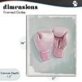 thumbnail image 4 of Stupell Industries Contemporary Feminine Pink Boxing Gloves White Framed Giclee Art, 11 x 14, by The Prints Vibe, 4 of 8