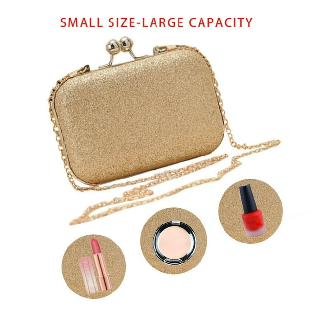 Sac Chaîne de Souper à Paillettes Mini à Tête de Balle pour Femmes