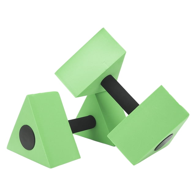 Mancuernas flotantes, ayuda triangular verde para un aprendizaje seguro Entrenador de natación para niños