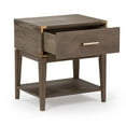 thumbnail image 5 of Plank+Beam Solid Wood Nightstand with 1 Drawer, Contemporary Side Table for Bedroom, Clay, 5 of 9