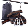 thumbnail image 1 of serony 2 Pcs Sangles de Hamac Super Résistantes avec Mousquetons Boucles Camping Randonnée Arbre Corde de Suspension, 1 of 9