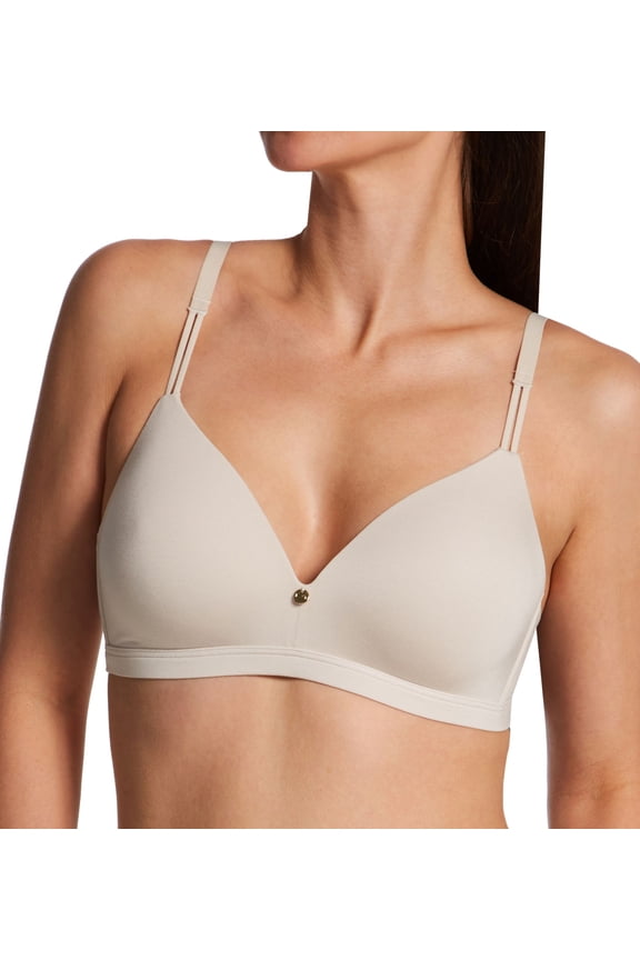 Everyday Luxe Wireless Convertible Strap T-Shirt Bra DM2402 Color: Just Brown Size: 34 D