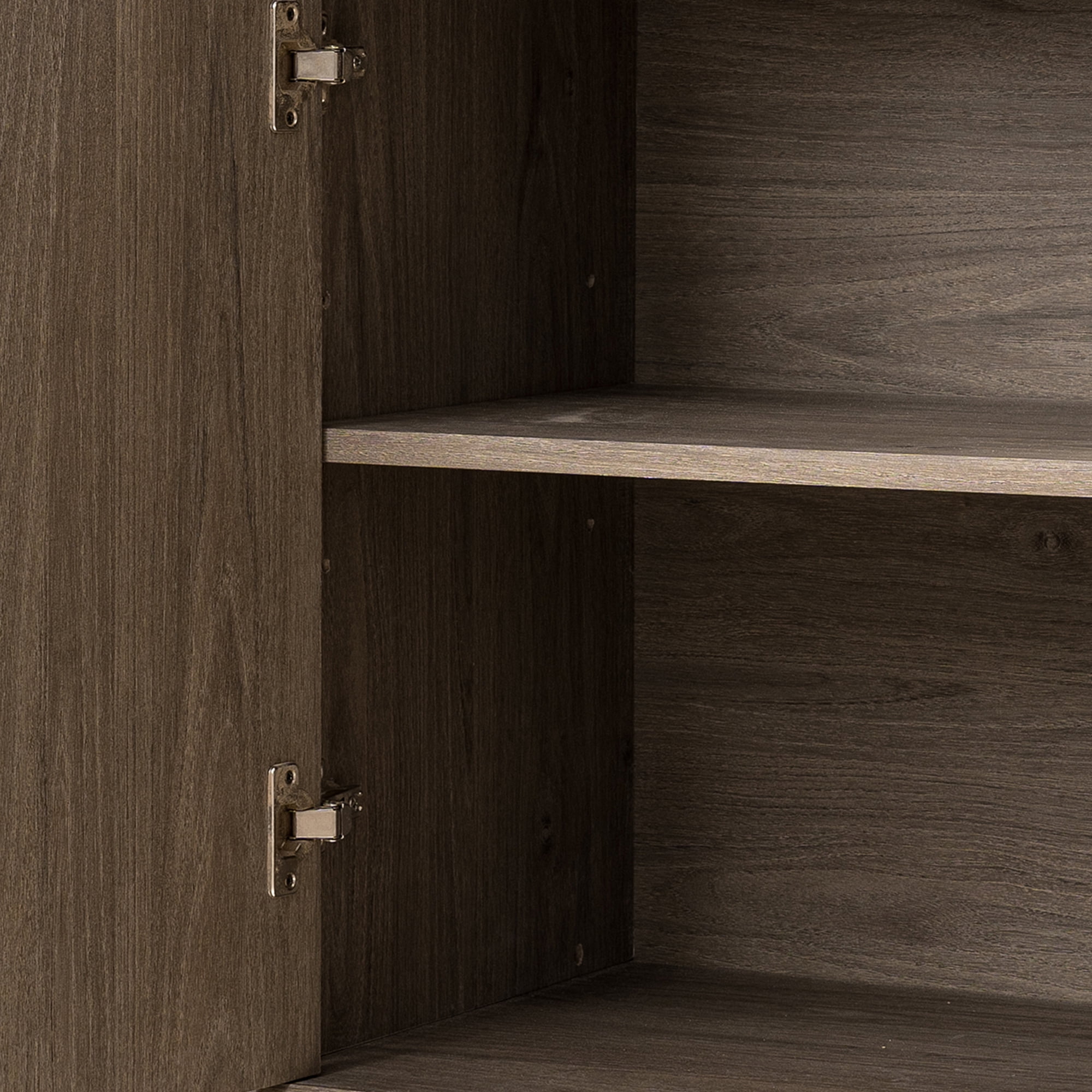 Sideboard Buffet with Doors and Shelves, Mid Century Modern Storage Cabinet, Wooden Buffet for Living Room, Seadrift