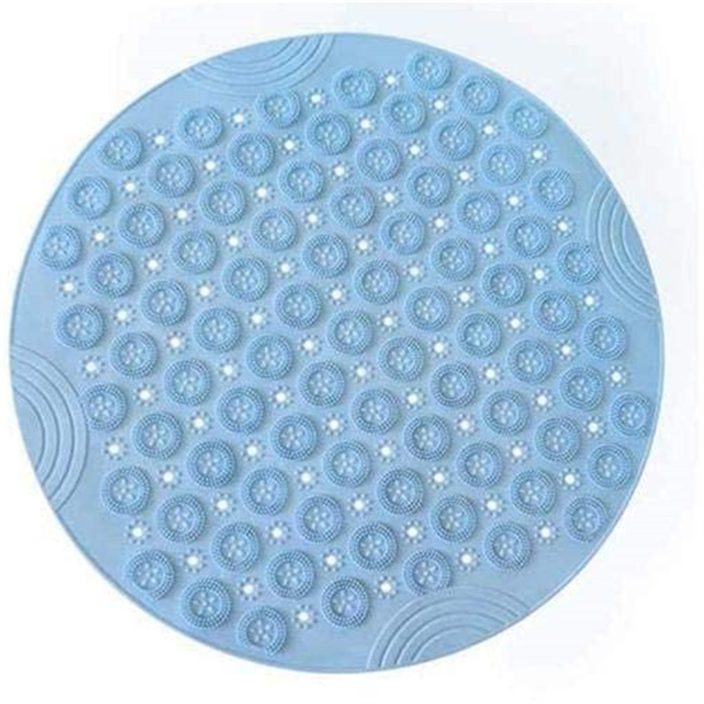 Latady Round Bath Mat Non Slip Shower Mat Textured Surface Round Non Slip Shower Mat 22 x 22