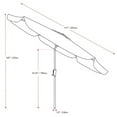 thumbnail image 4 of Afuera Living 10ft Round Tilting Yellow Fabric Patio Umbrella and Round Base, 4 of 15