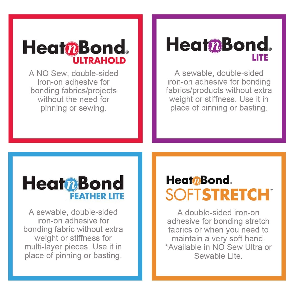 HeatnBond UltraHold Iron-on Adhesive for Fabrics, 17 Inch x 5 Yards