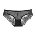 thumbnail image 2 of Xmarks Women's Floral Lace Underwear Briefs Panty Black 93-137LBS, 2 of 12