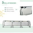 thumbnail image 4 of 11.5' L x 3.25' W x 2.5' H PVC Metal Tunnel Garden Greenhouse Kit, 4 of 6