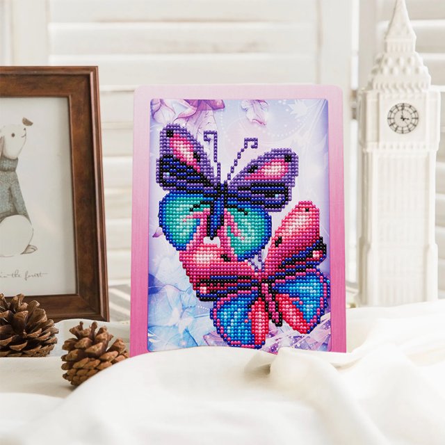 Cuadros Decorativos Dibujo de cartón de dibujos animados de pintura de diamante redondo parcial DIY con soporte de juguete para niños Ndcxsfigh Nuevos Originales