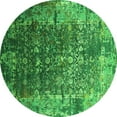 thumbnail image 1 of Ahgly Company Indoor Round Oriental Green Industrial Area Rugs, 7' Round, 1 of 4