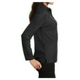 thumbnail image 3 of Yellow Rooster Women's Silk Touch Long Sleeve Polo Shirt Black XS, 3 of 6