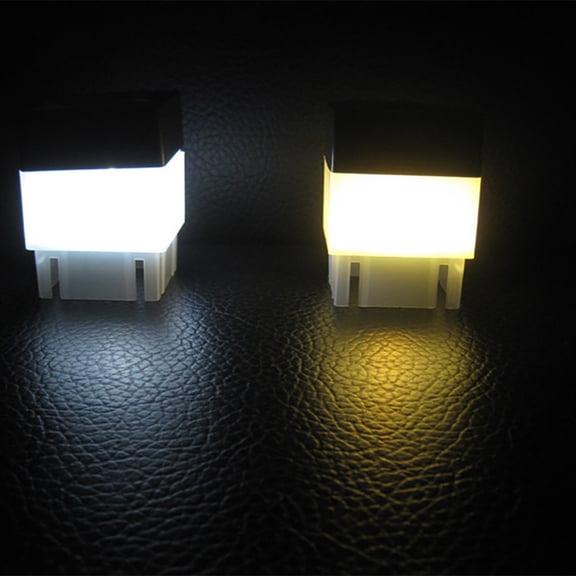 Solar Powered Outdoor LED Fence Garden Post Lamp Waterproof Column Head Light For Pathway Gate And Landscape Lighting Decor