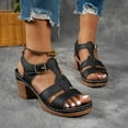thumbnail image 5 of ATENAR Womens Sandals Open Toe Summer Women Sandals Beach Womens Shoes Black 7.5, 5 of 6