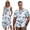 Blue Palm Leaf, variant on Black Matching Hawaiian Outfits for Couples Polynesia Couple Matching Outfits for Summer Vacation Trip Breathable Womens Summer Dresses Soft and Comfortable