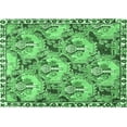 thumbnail image 1 of Ahgly Company Indoor Rectangle Animal Emerald Green Traditional Area Rugs, 5' x 7', 1 of 4