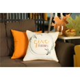 thumbnail image 1 of HomeRoots 399353 Orange & Cream Give Thanks Throw Pillow, Multi Color, 1 of 1