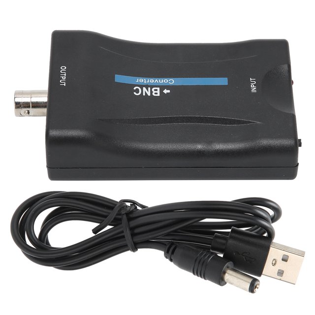 Convertidor HDMI a BNC Sincero Caja de conversión de señal de vídeo negro