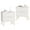 White, variant on White Nightstand Set of 2, Modern Night Stand Bedside Table with 2 Storage Drawer, Bed Side End Table with Golden Handles and Legs for Bedroom, White