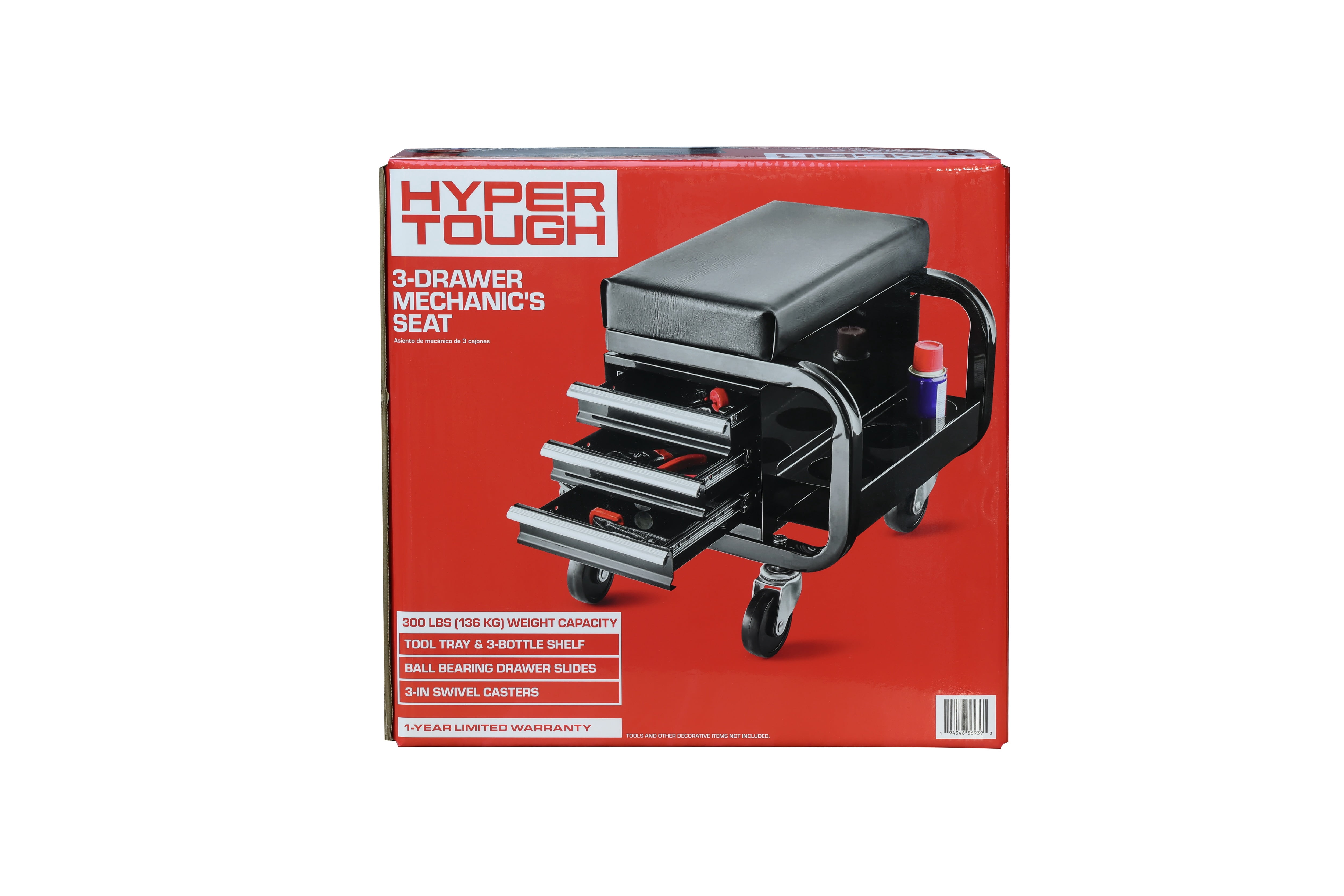 Hyper Tough PD2016AW 3 Drawer car seat, Black ,Tools Organizer