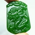 thumbnail image 5 of HOOUN Natural Jade Jasper Stone Amulet Statue Green Pendant Necklace Chinese Zodiac-Horse, 5 of 6