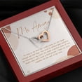 thumbnail image 4 of Gift Necklace for Mi Amigo, Heart Necklace for Friend, Gift Idea for Best Friend, Necklace With Meaningful Message Card Inside, 4 of 8