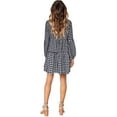 thumbnail image 5 of Women Summer Tunic Dress V Neck Casual Loose Flowy Swing Shift Dresses, 5 of 6