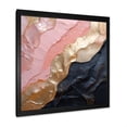 thumbnail image 2 of Designart "Pink And Gold Pottery In Minimalist Style I" Abstract Spirals Picture Framed Canvas Prints, 2 of 5