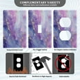 thumbnail image 3 of Light Switch Cover Switch Plate Outlet Cover Plug Cover for Electrical Unused Outlet Cover Pink and Blue Marble Texture, 3 of 8