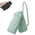 thumbnail image 1 of Parapluie Mini de Voyage pour Sac à Main avec Étui Petit Parapluie Compact Soleil Léger Portable Minuscule Parapluie de Poche avec Étui Parapluie Parasol pour Femmes Fille Imperméable Imperméable pour Femmes Vert, 1 of 7