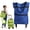 Blue, variant on Foldable Shopping Bag with Wheels, 2-in-1 Rolling Tote, Waterproof Oxford Grocery Bag for Shopping & Travel