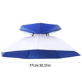 thumbnail image 3 of Sombrero paraguas de pesca, sombrero paraguas de doble capa para la cabeza, protección solar y sombra para exteriores, paraguas plegable grande para exteriores, sombrillas Oxford y sombrero para la ll, 3 of 6