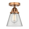 thumbnail image 5 of Innovations Lighting 288-1C-BPN-G62 Cone 6" Wide Semi-Flush Ceiling Fixture - Black, 5 of 5