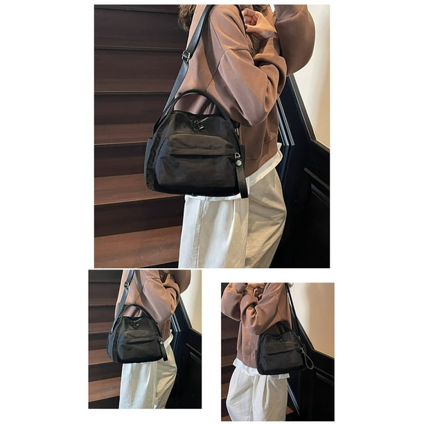 Bolso Bandolera Ligero de Nailon para Mujer