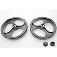 thumbnail image 2 of Remplacement de Déambulateur à Rouleau 8 Pouces Roue Arrière, Assemblage de Roue Arrière à Rouleau Robuste, Roue Solide 8 Pouces, Roue à 3 Nervures 8 Pouces, Pièces Universelles, MDS86800XWRW, Mds86825rw, 9501a75008., 2 of 5