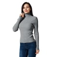 thumbnail image 5 of Lightweight Ribbed Turtleneck for Women - Slim Fit, 5 of 6